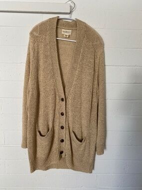 Denim and Supply Linen Blend Cardigan L